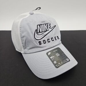 Nike Soccer Club Cap Hat Embroidered Dri Fit Adult Size M/L Adjustable‎ New